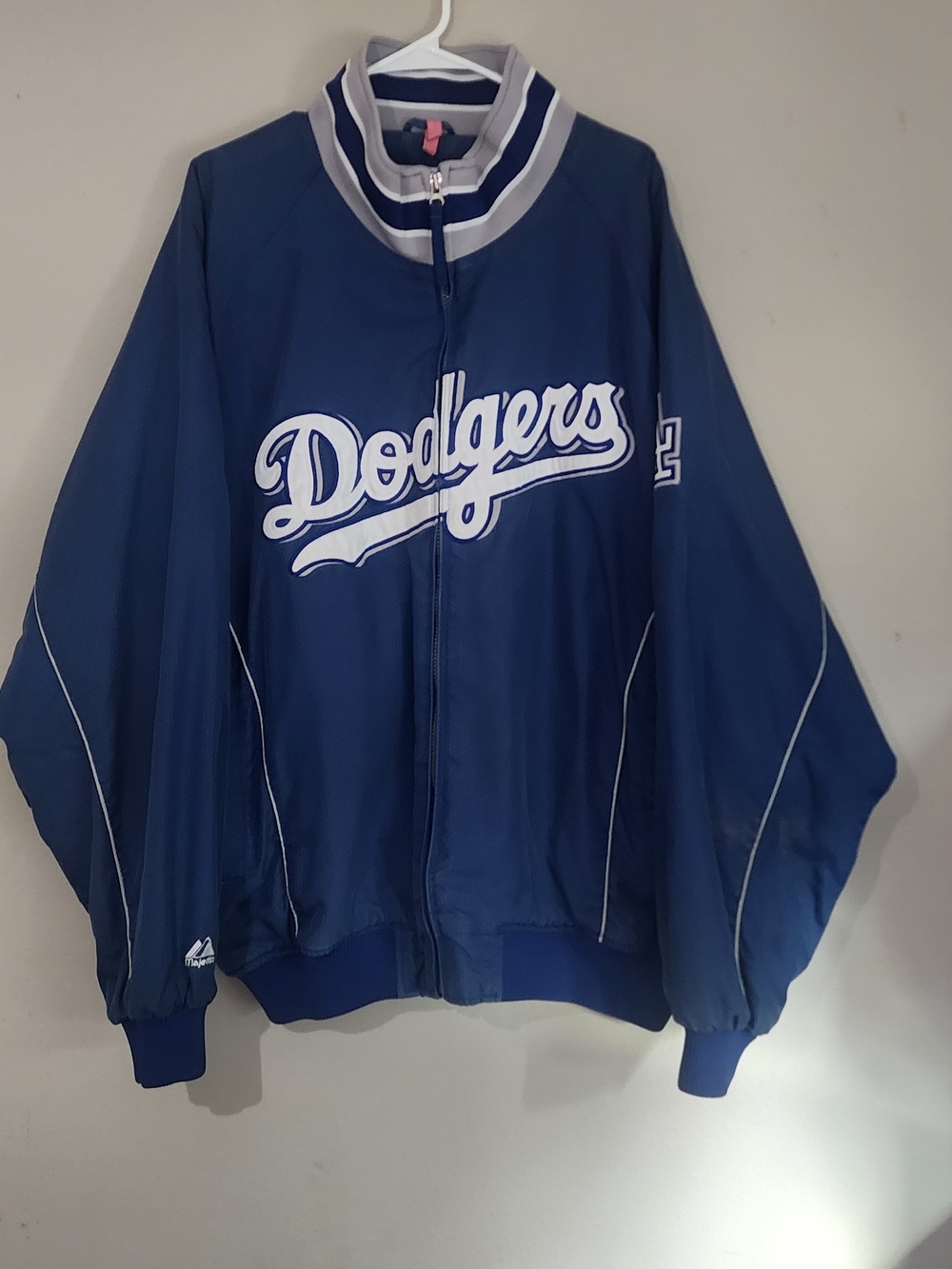LA Dodgers Majestic Authentic Collection Jacket 2XL MLB Blue Full Zip